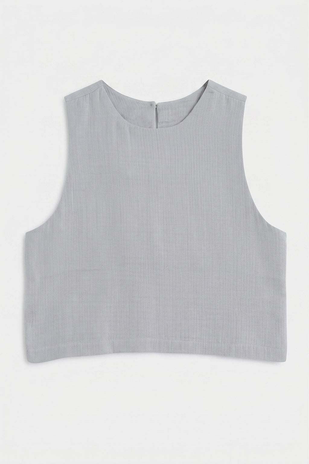 Sleeveless Relaxed Fit Muslin Blouse