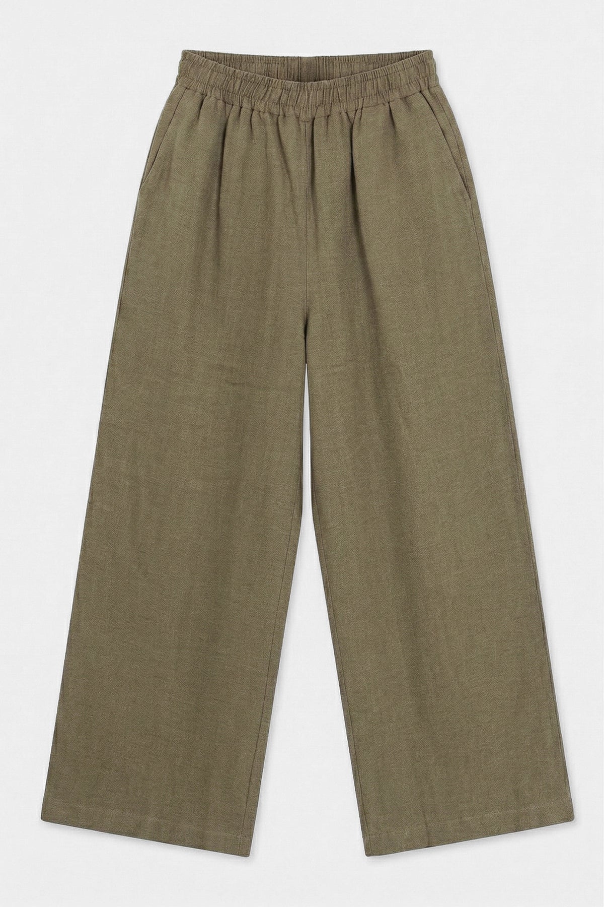 % 100  Keten Oversize Pantolon