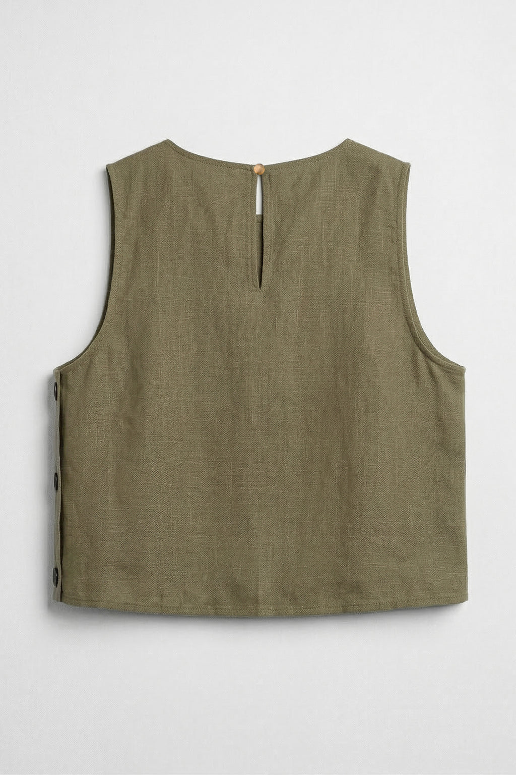 % 100  Keten  Oversize Bluz