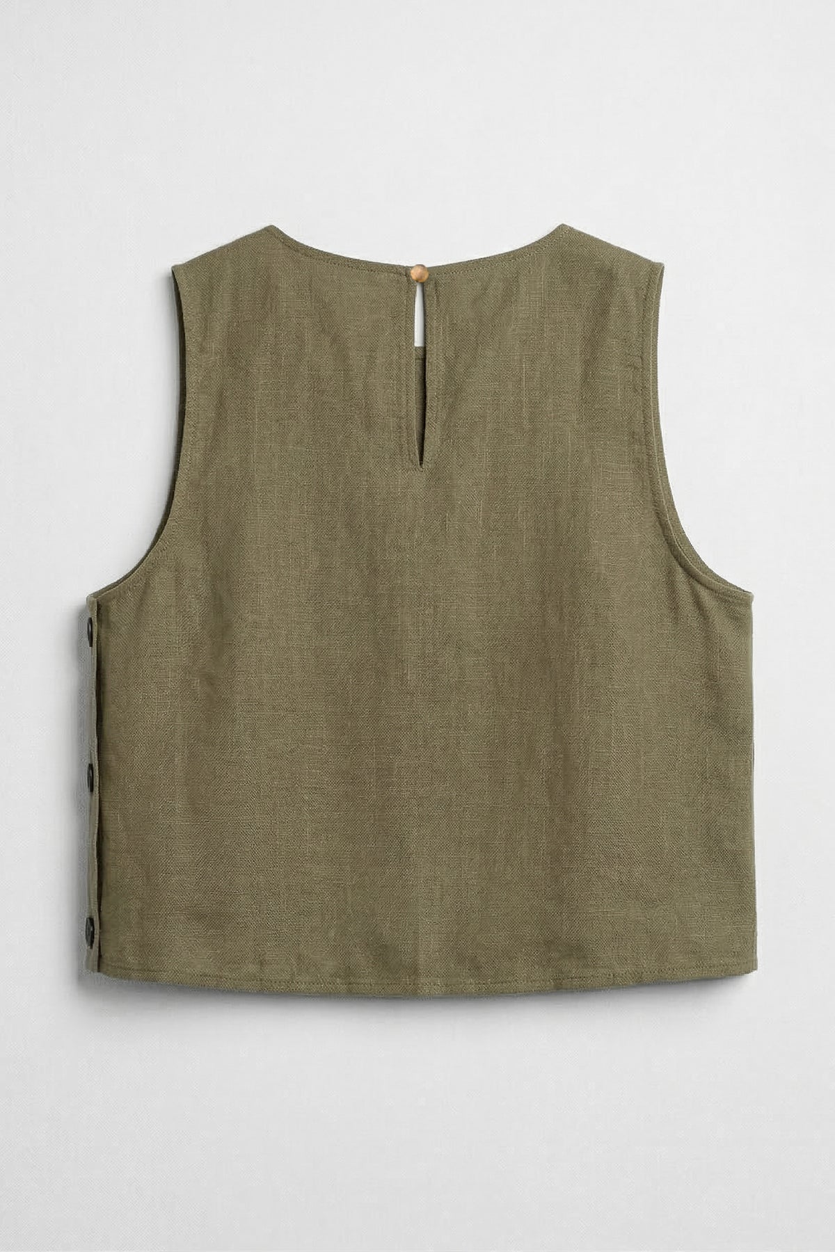% 100  Keten  Oversize Bluz