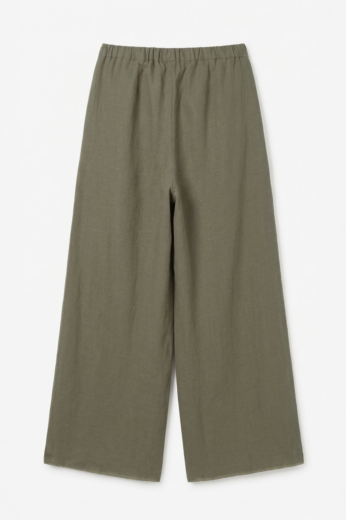 Dökümlü %100 Keten Pantolon