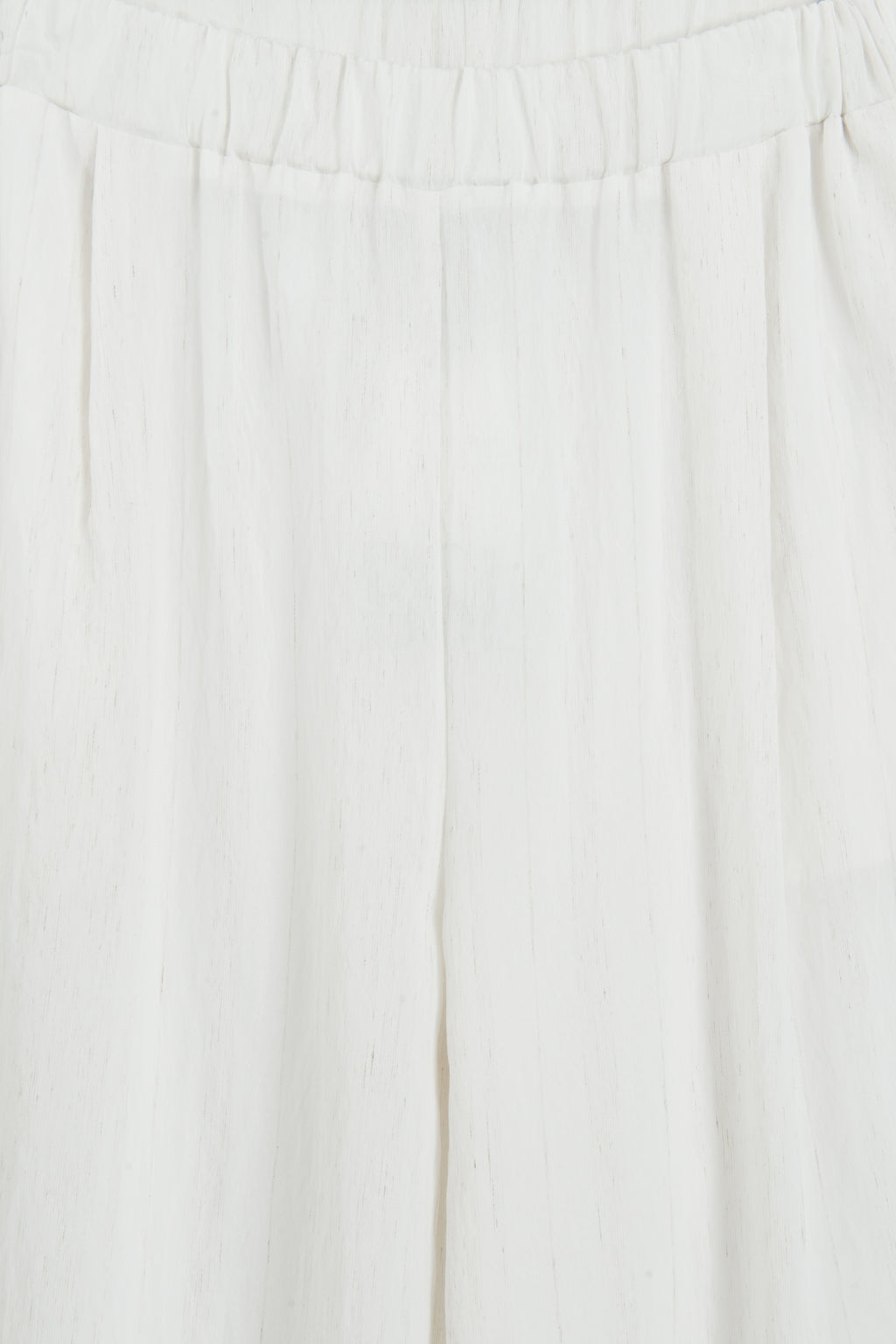 Linen Blend Wide-Leg Trousers