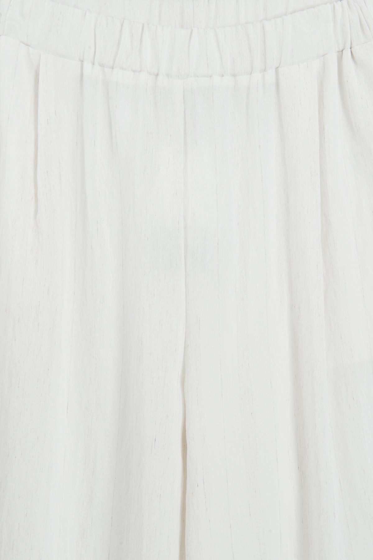 Linen Blend Wide-Leg Trousers
