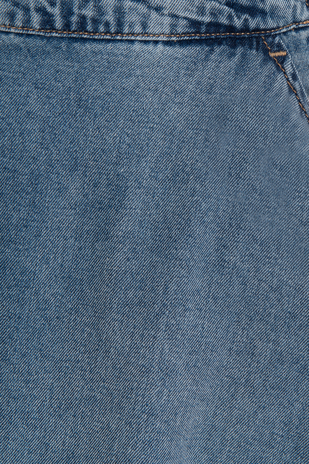 Kloş Denim Midi Etek