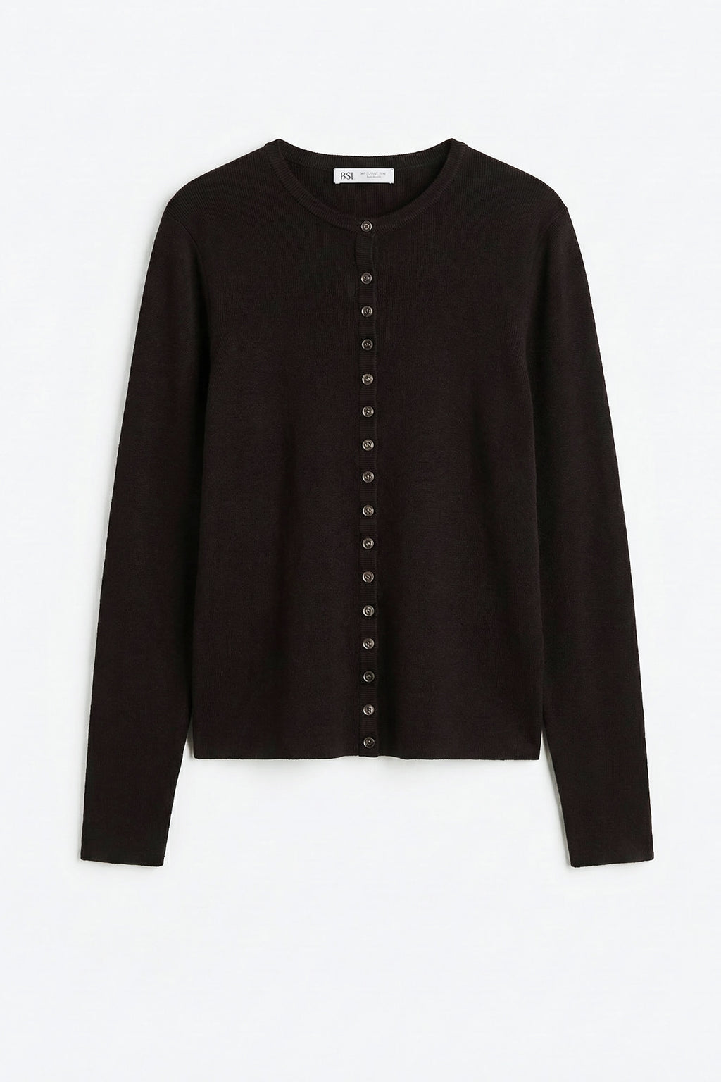 Bicycle Collar Cardigan with Button Detail