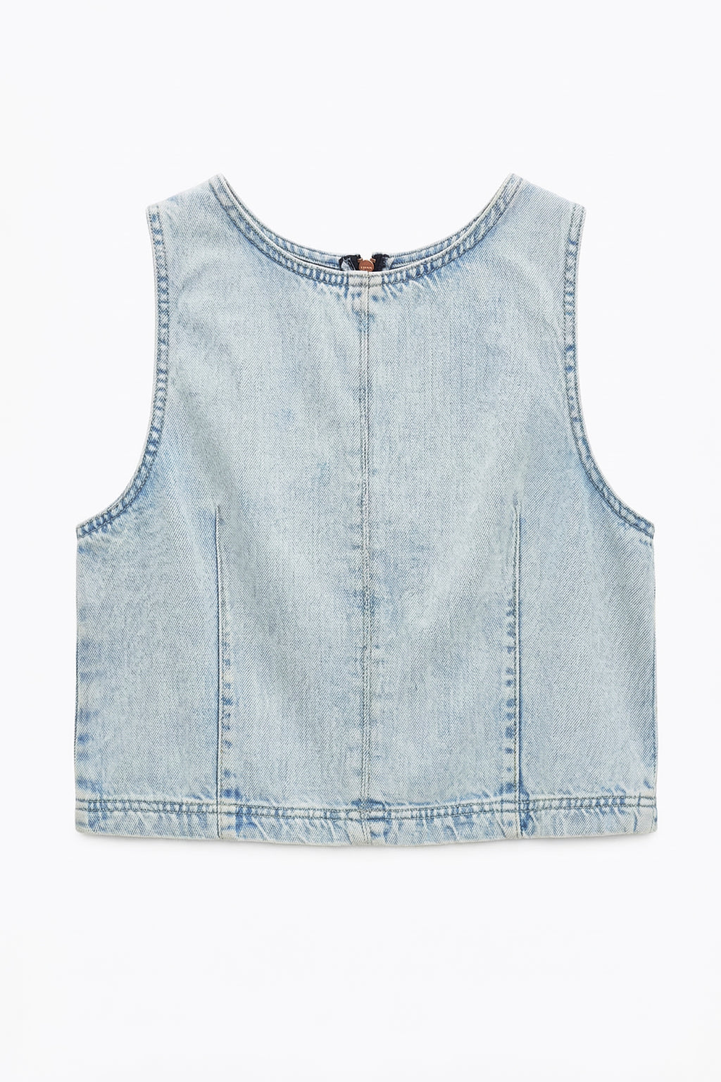 Kolsuz Denim Bluz