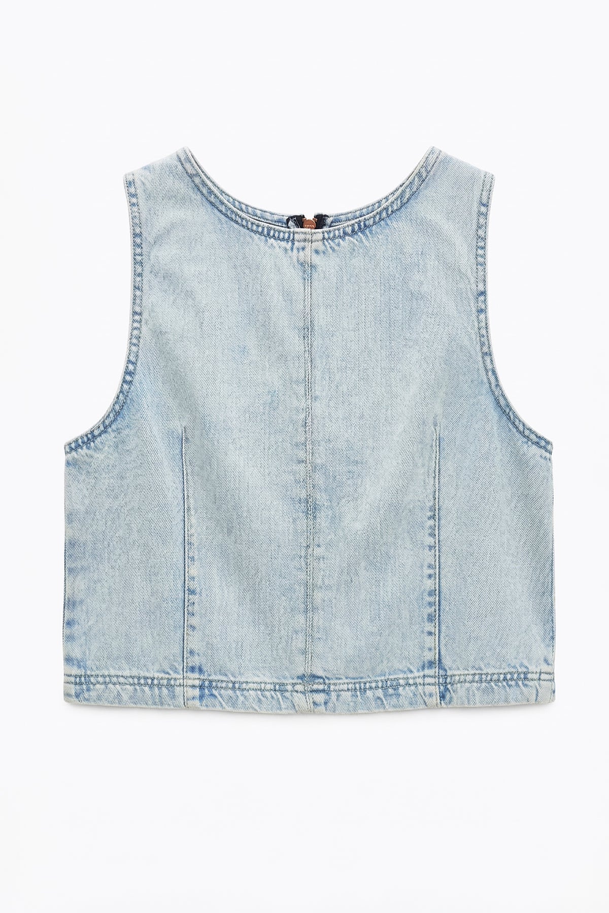 Kolsuz Denim Bluz