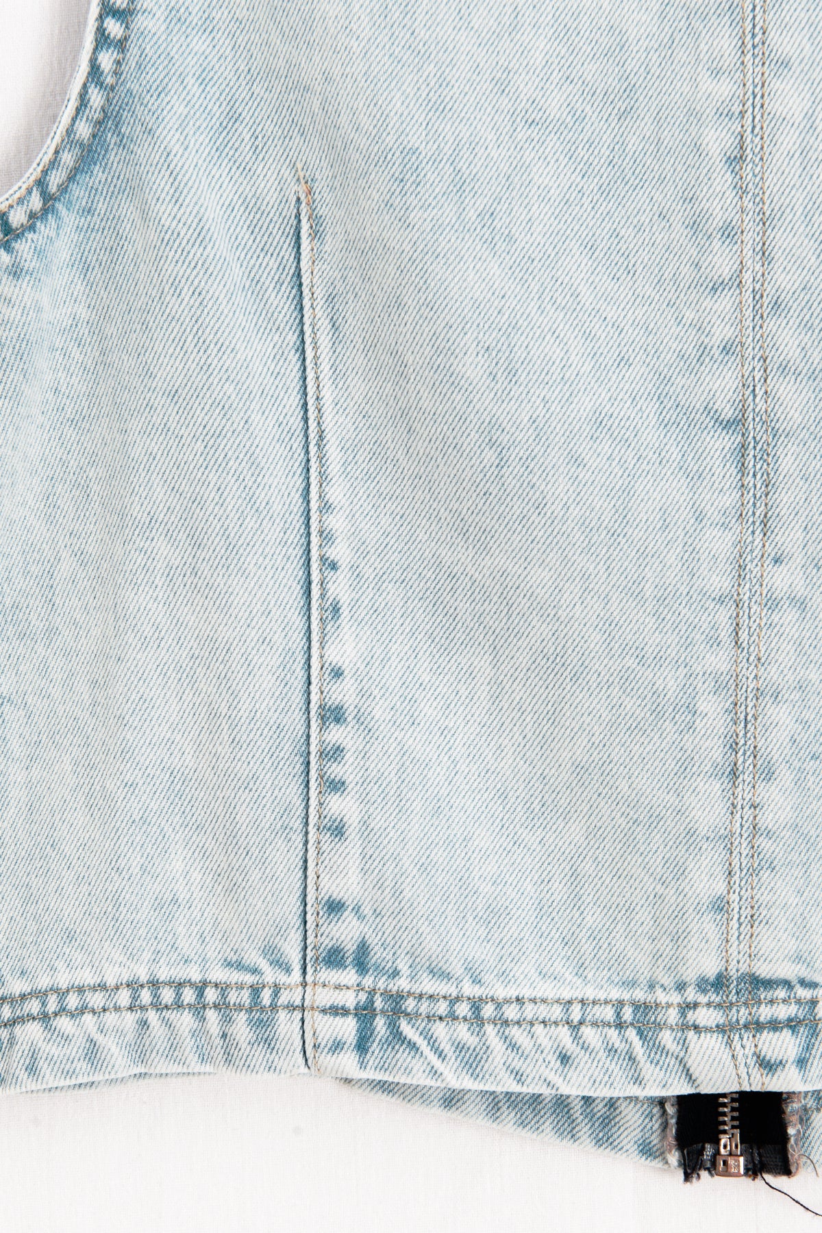Kolsuz Denim Bluz