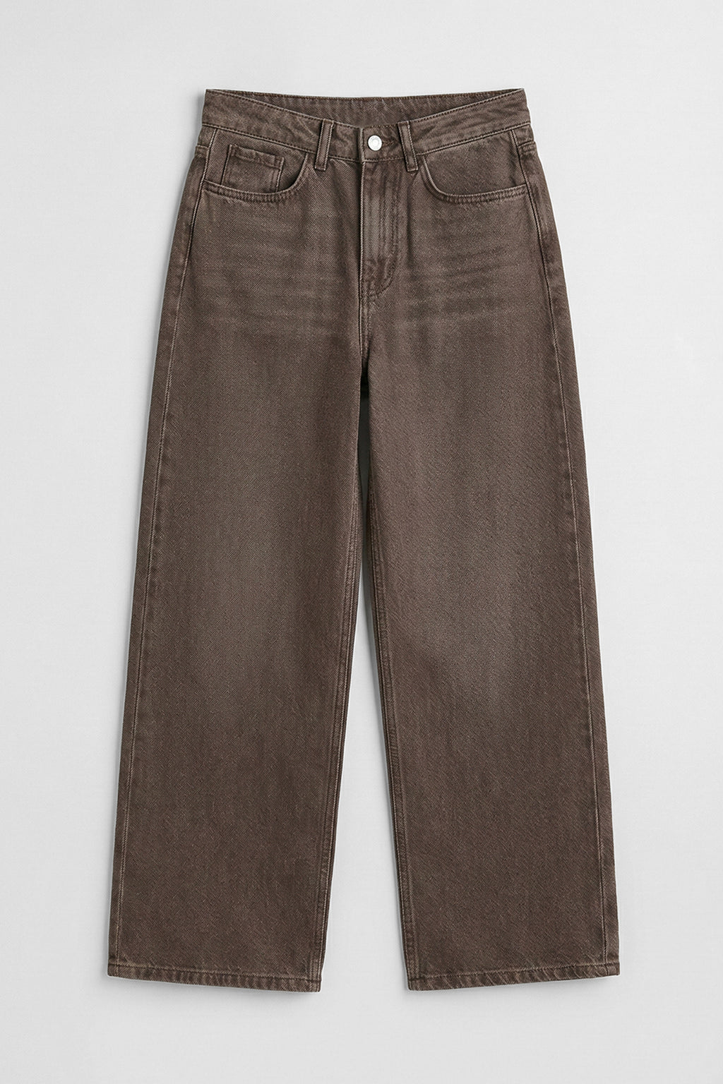 Geniş Kalıp Renkli Denim Pantolon