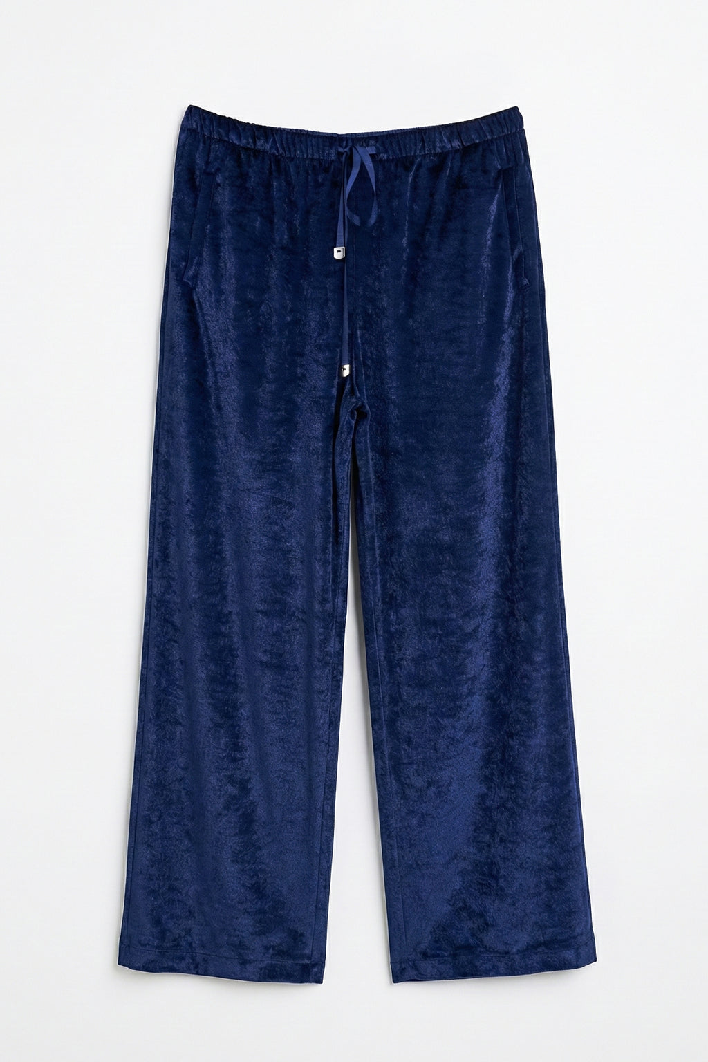 Velvet Wide-Leg Trousers