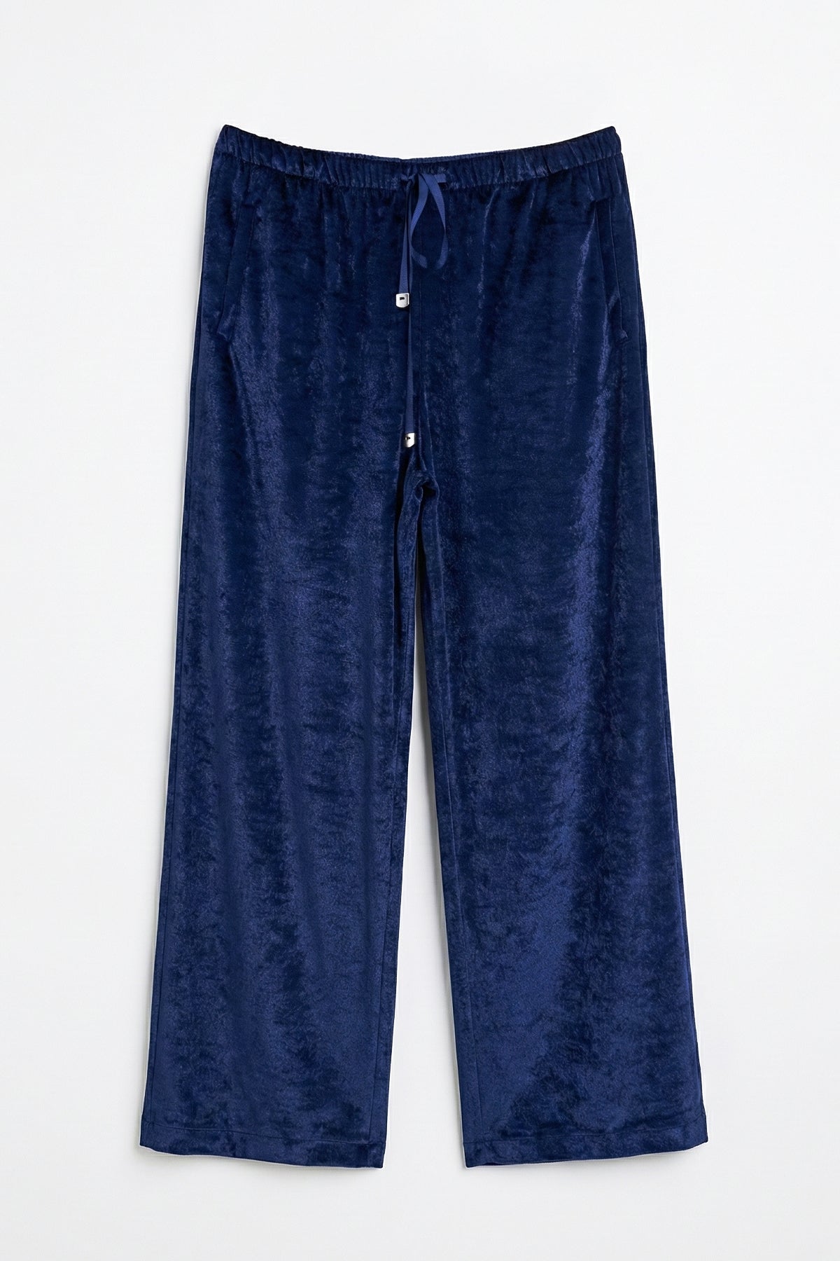 Velvet Wide-Leg Trousers