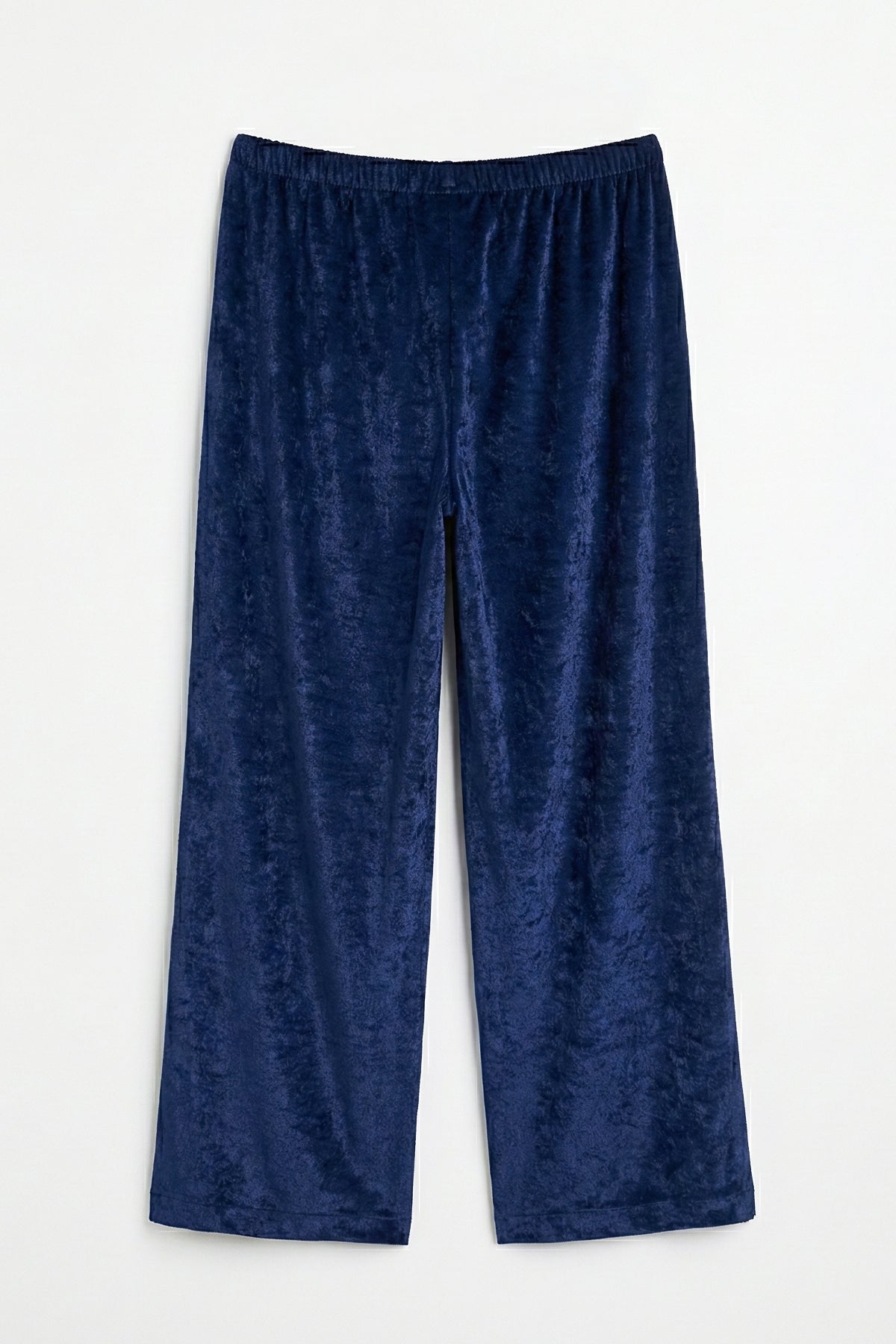 Velvet Wide-Leg Trousers