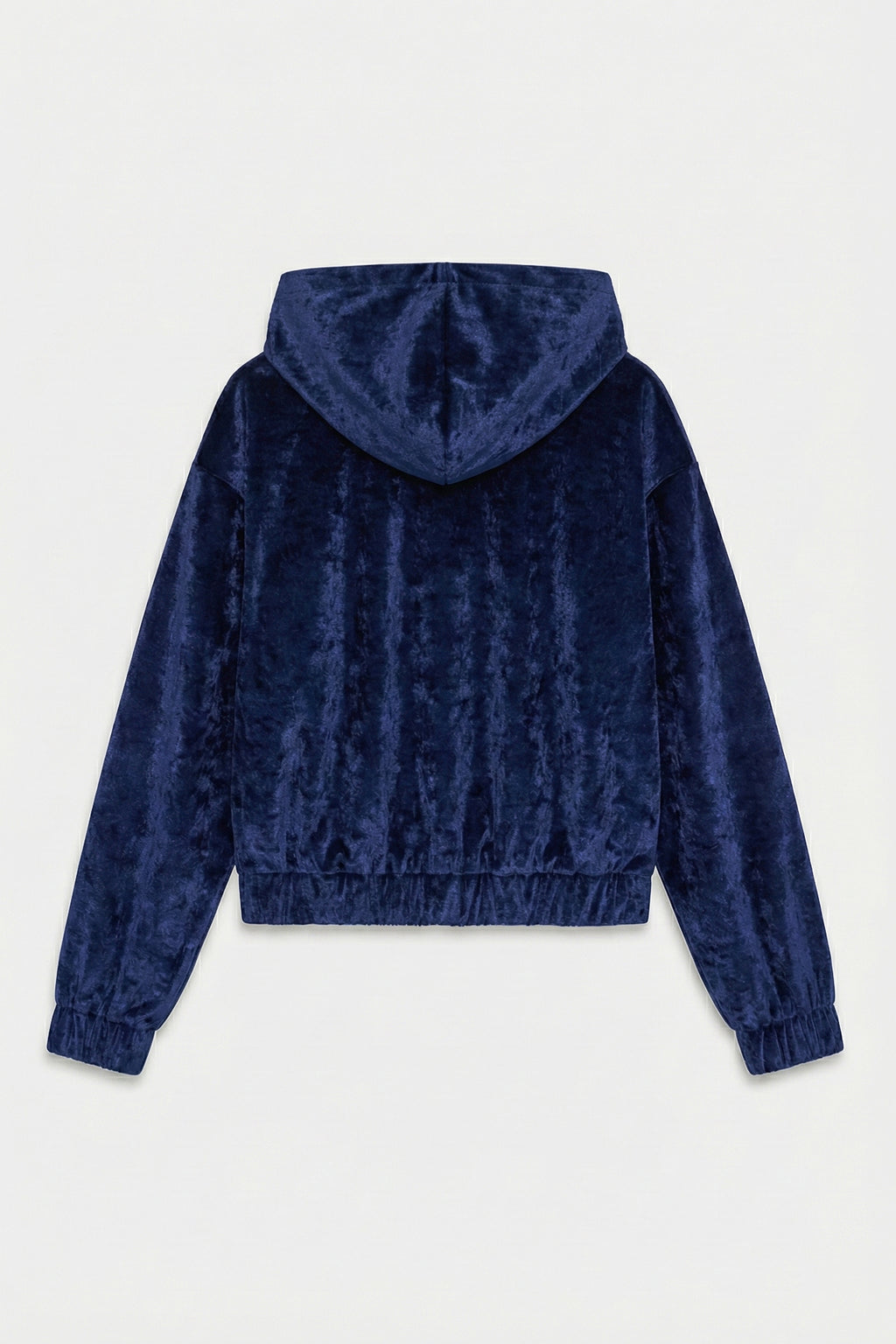 Hooded Velvet Sweatshirt