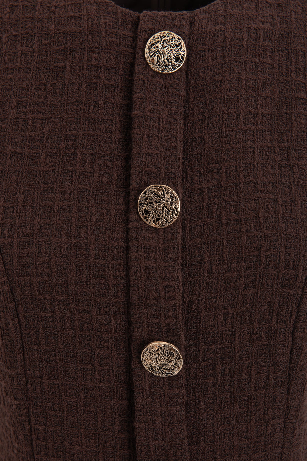 Button Detail Mini Dress