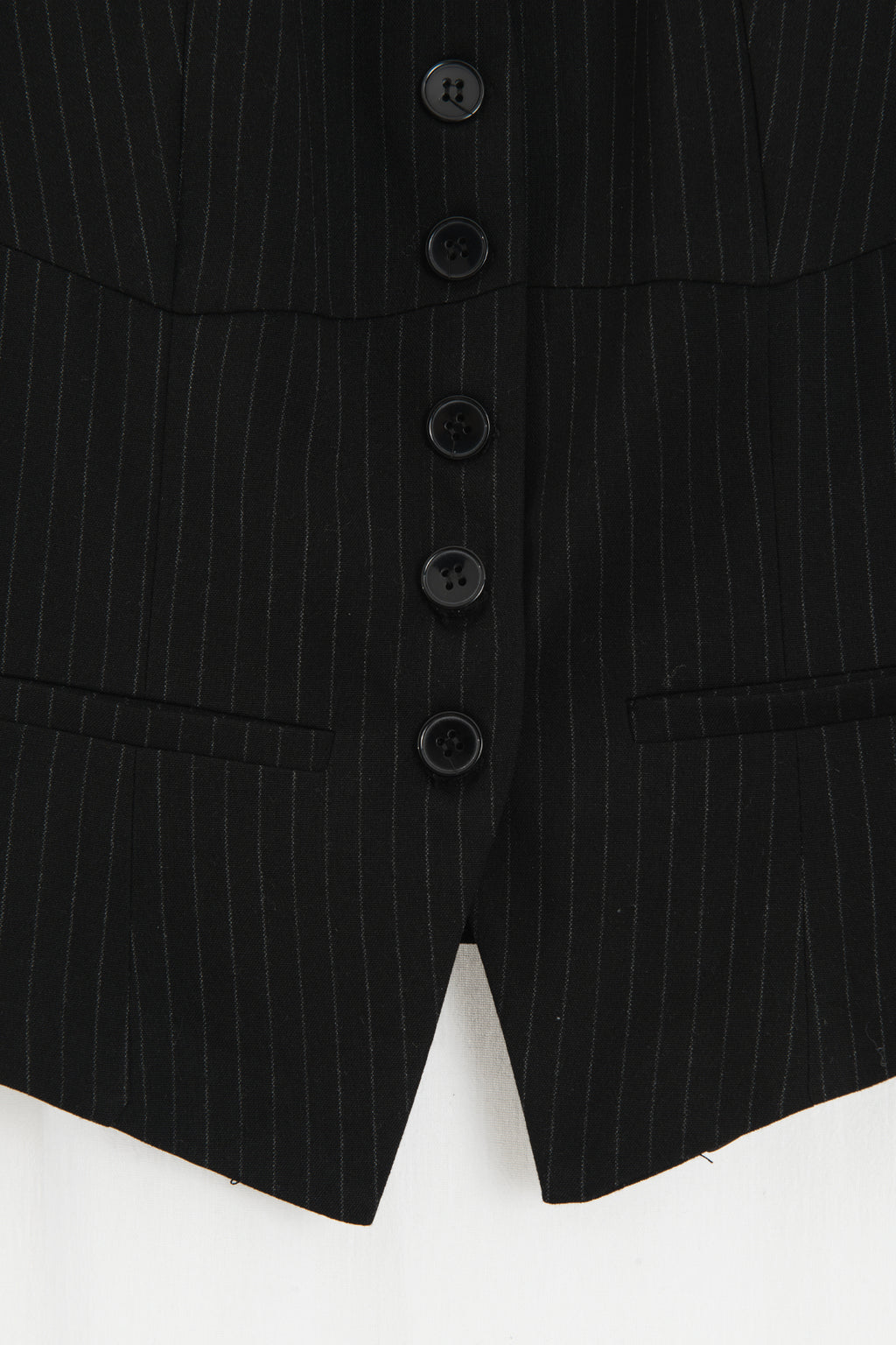 Fitted Vest with Button Details