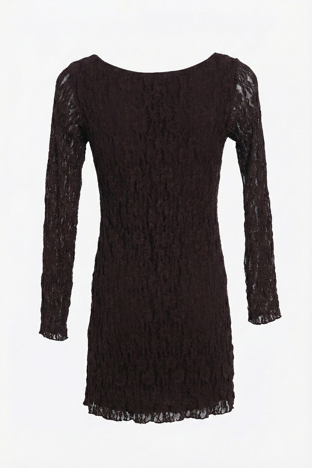 Deep V-Neck Lace Mini Dress