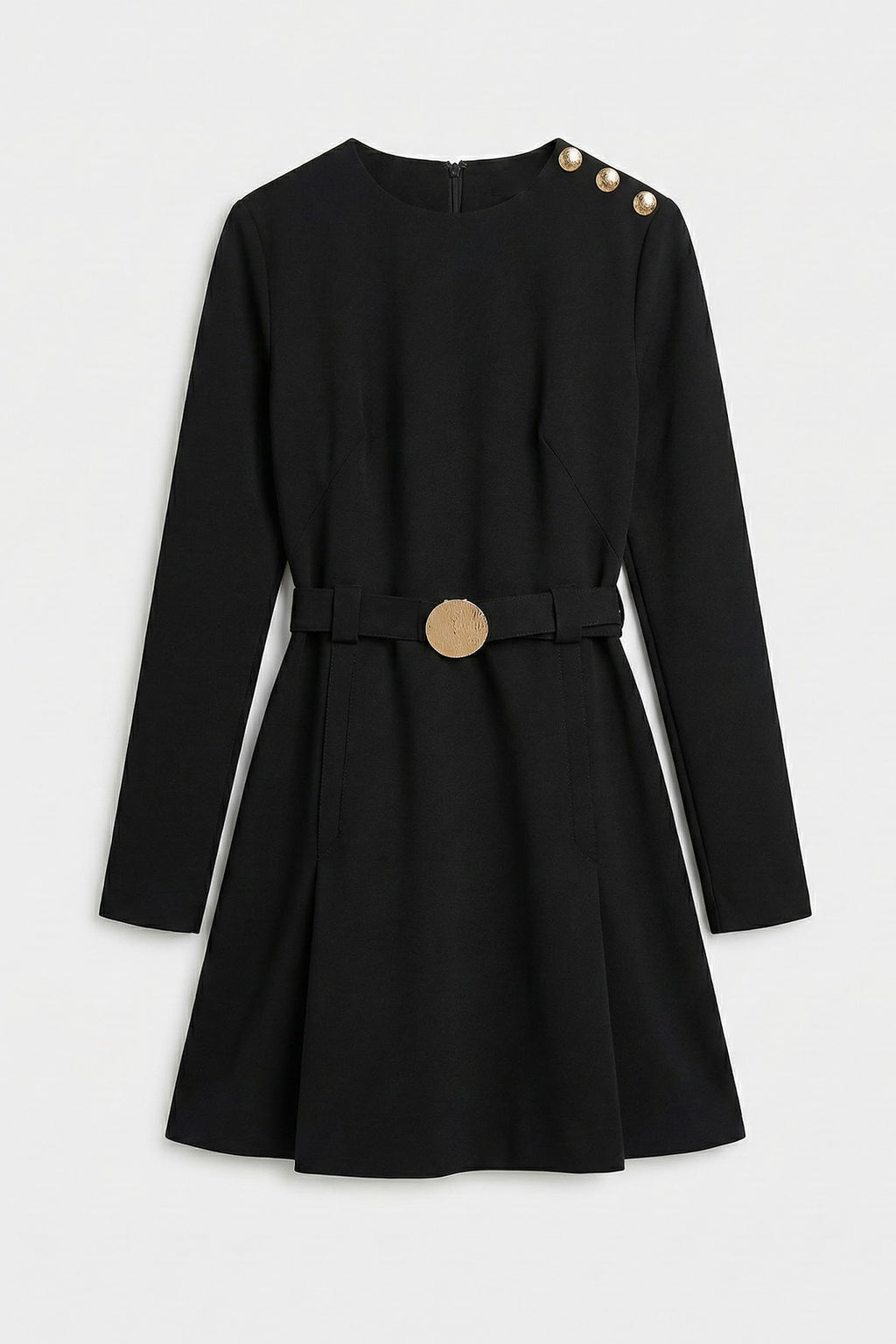 Mini Dress with Belt Detail