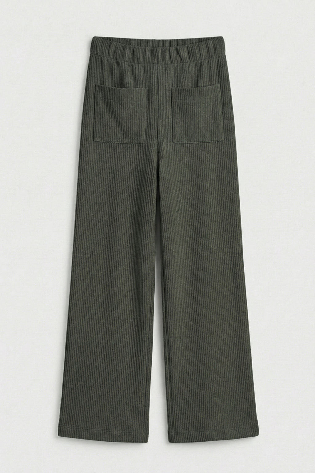 Corduroy Straight-Cut Trousers