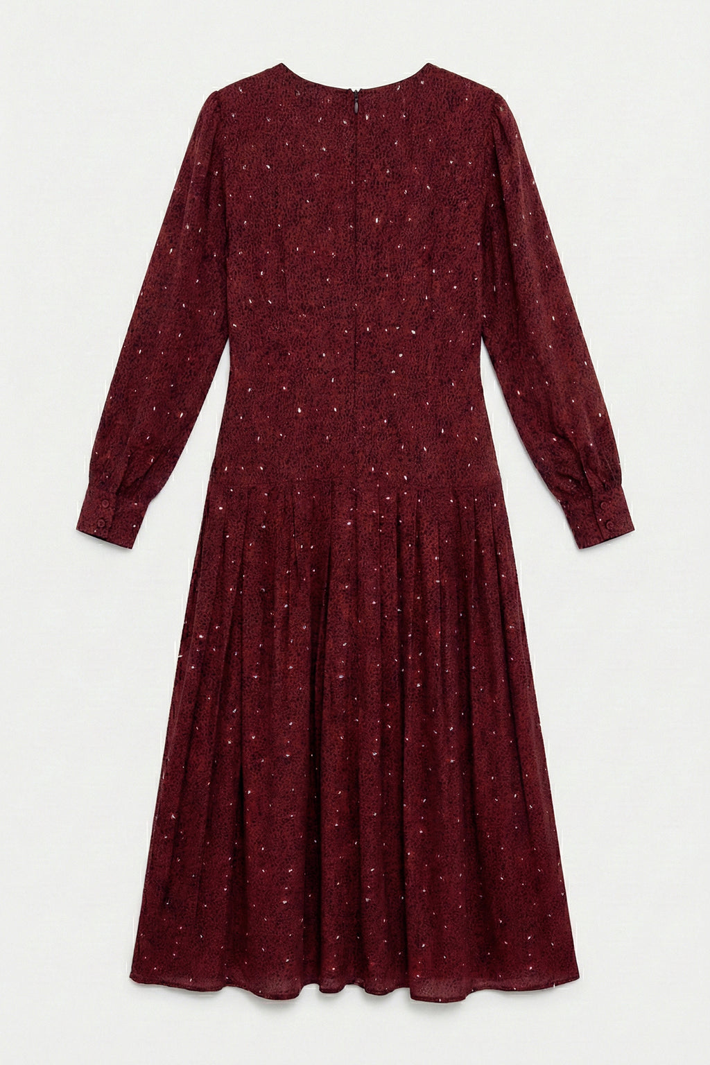 Pleated Midi Dress