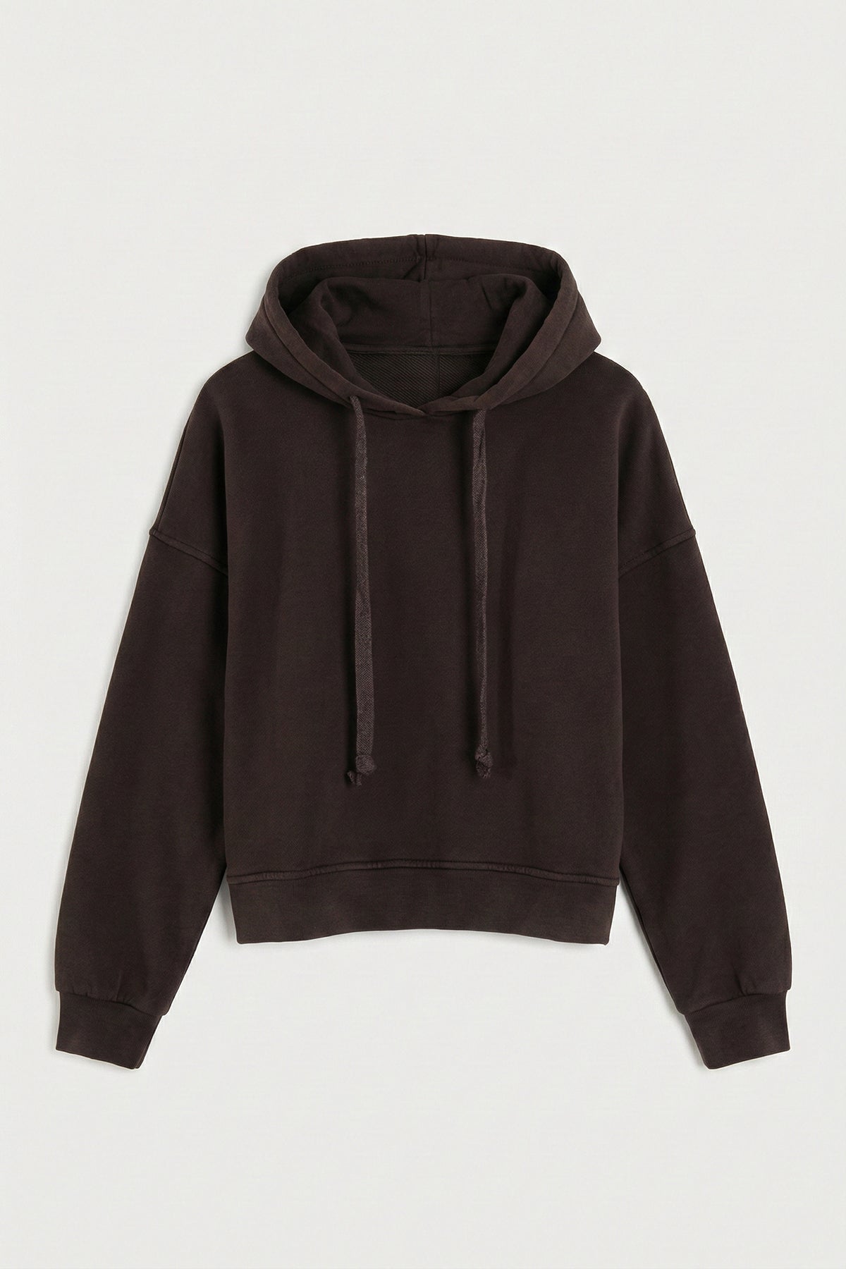 Parça Boyalı Kapüşonlu Sweatshirt