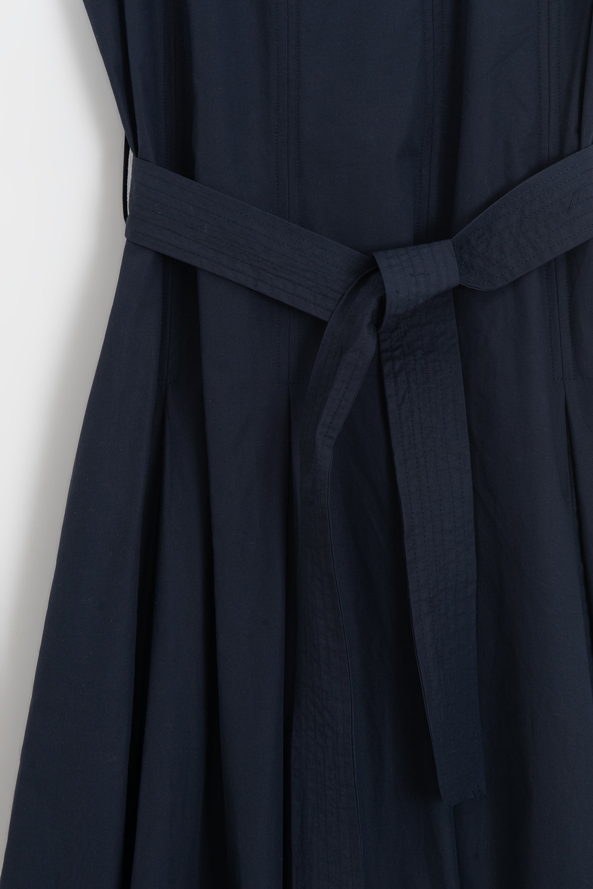 Pileli Coton Midi Elbise