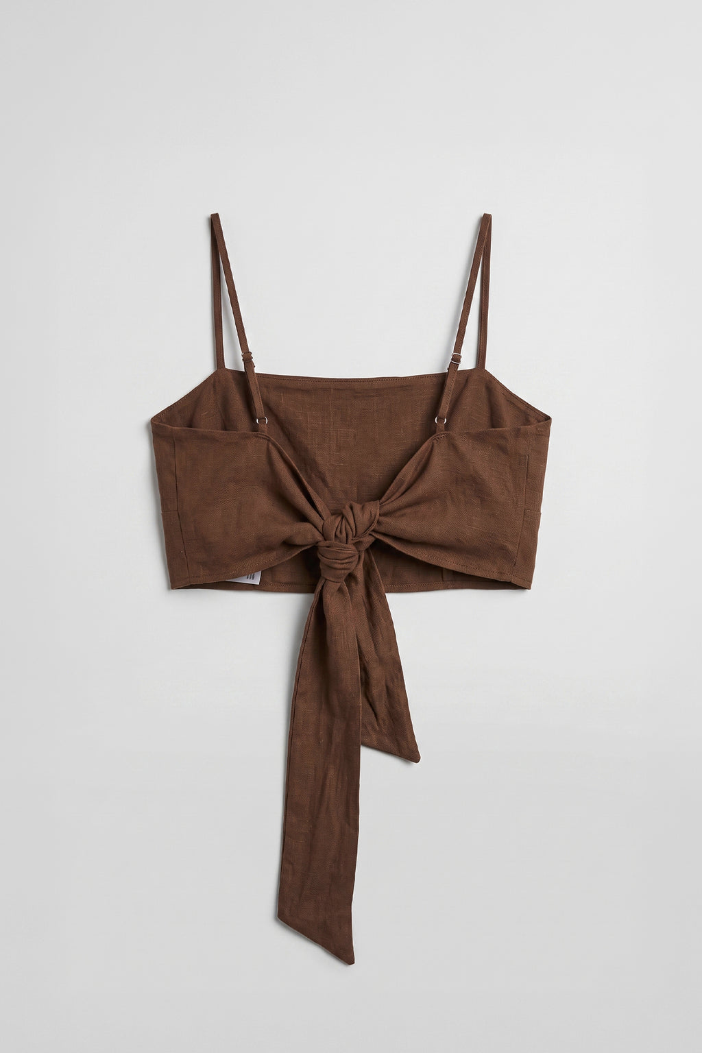 Linen Tie-Back Bustier
