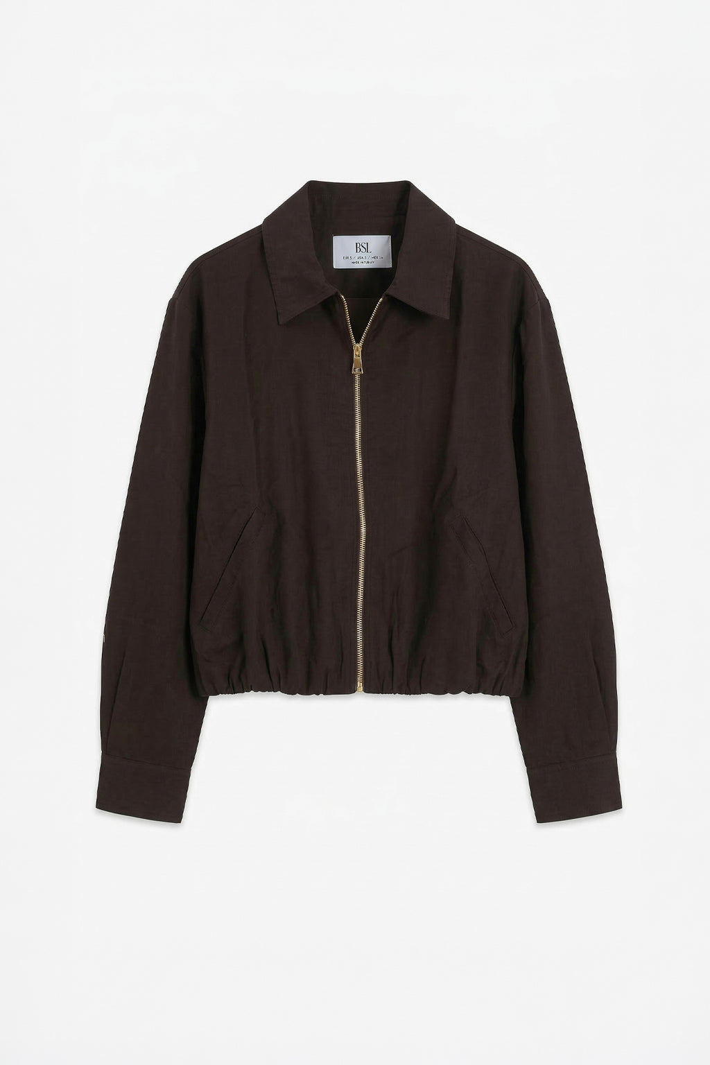 Tencel Lined Jacket with Metal Zipper