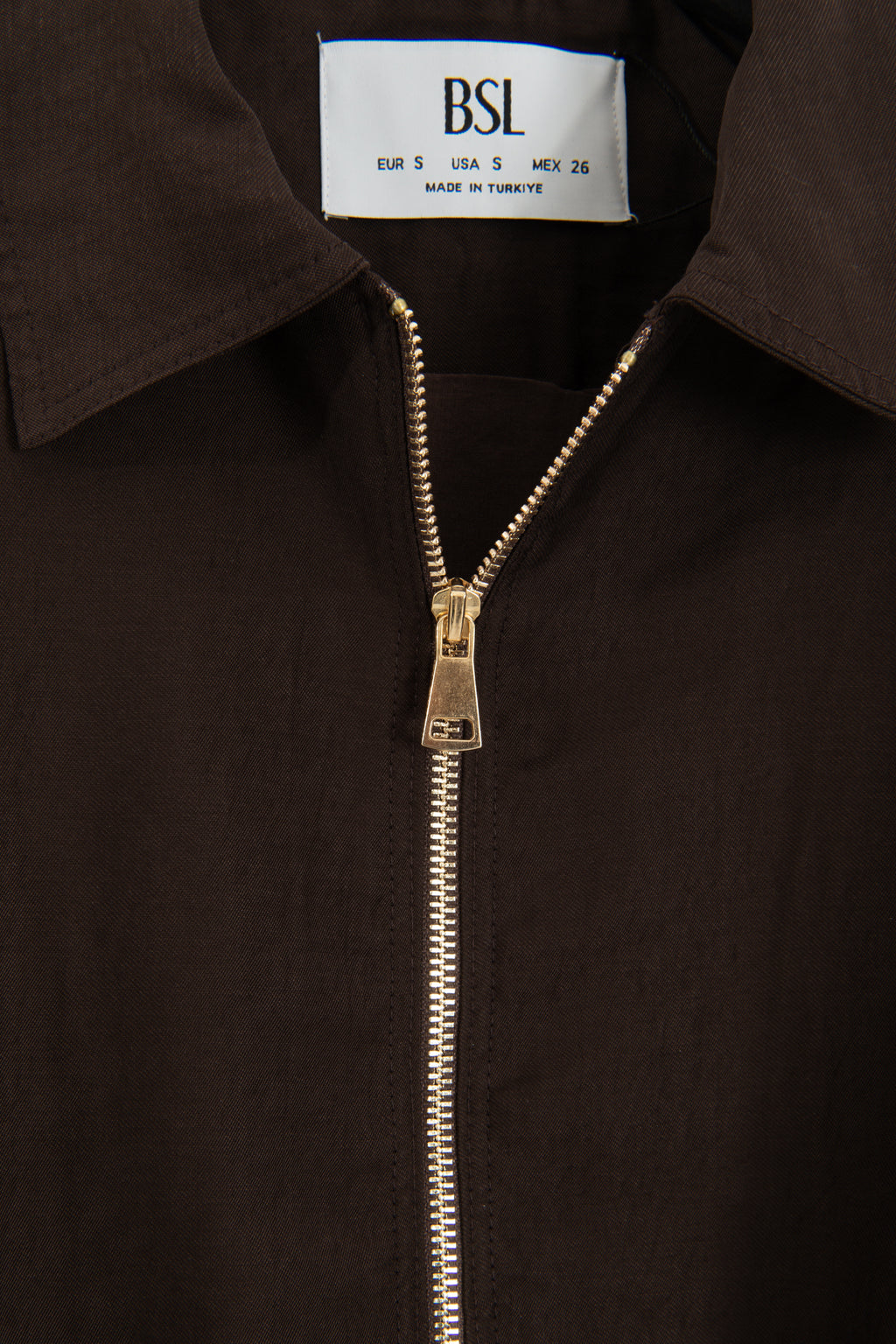 Tencel Lined Jacket with Metal Zipper