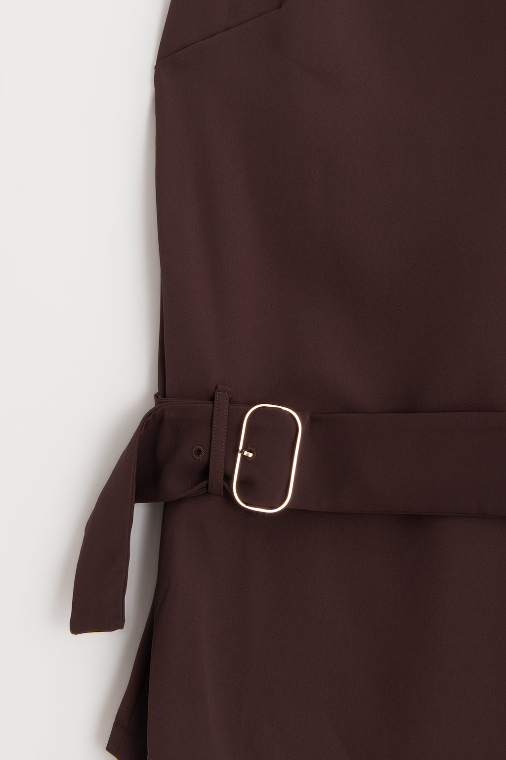 Belted V-neck Mini Dress