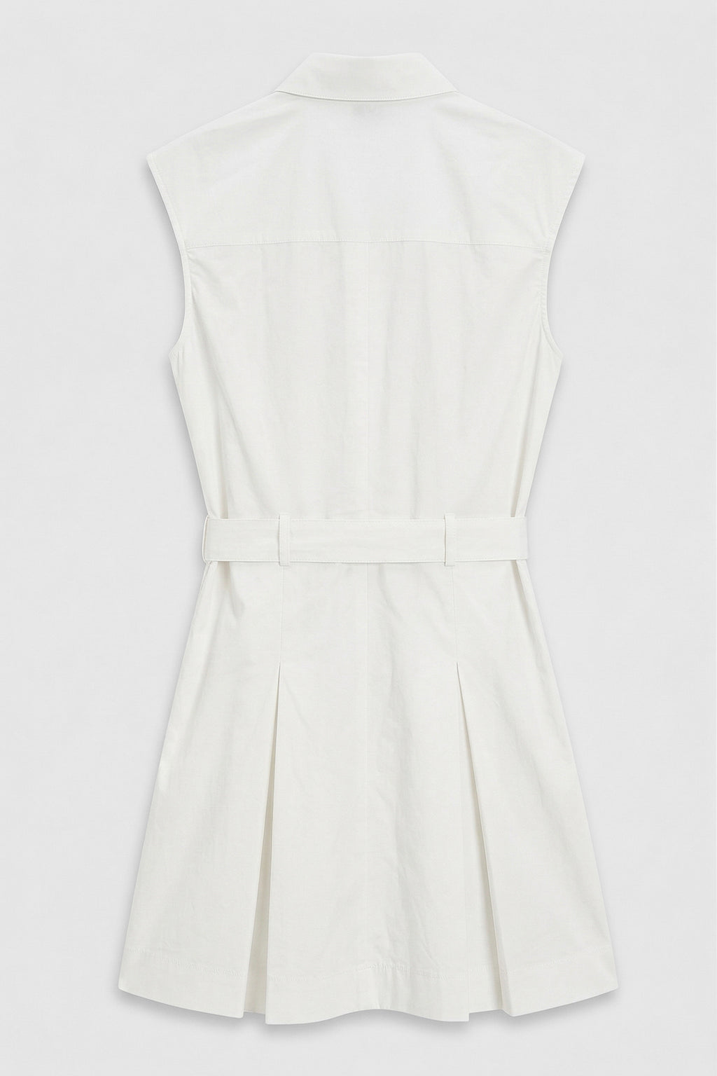 %100 Cotton Pileli Mini Gömlek Elbise