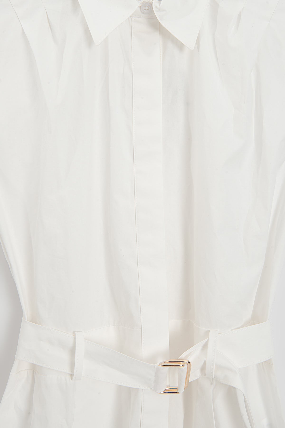 %100 Cotton Pileli Mini Gömlek Elbise