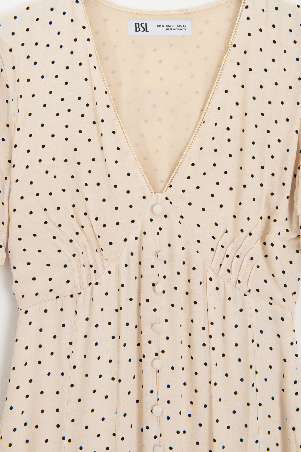 Polka Dot Ruffle Midi Dress