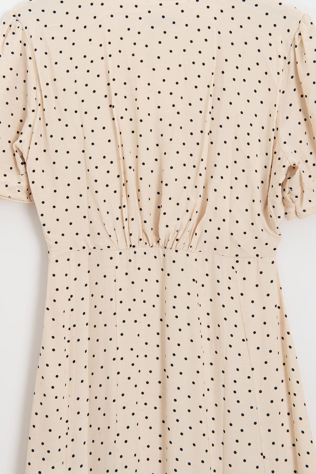 Polka Dot Ruffle Midi Dress