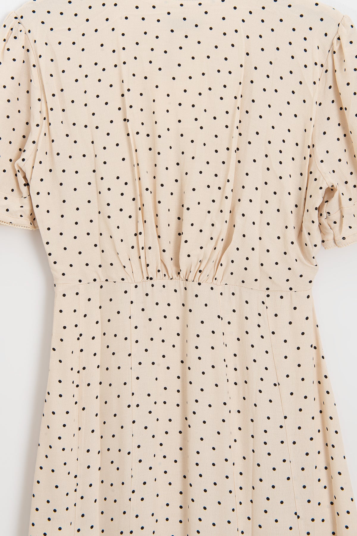 Polka Dot Ruffle Midi Dress