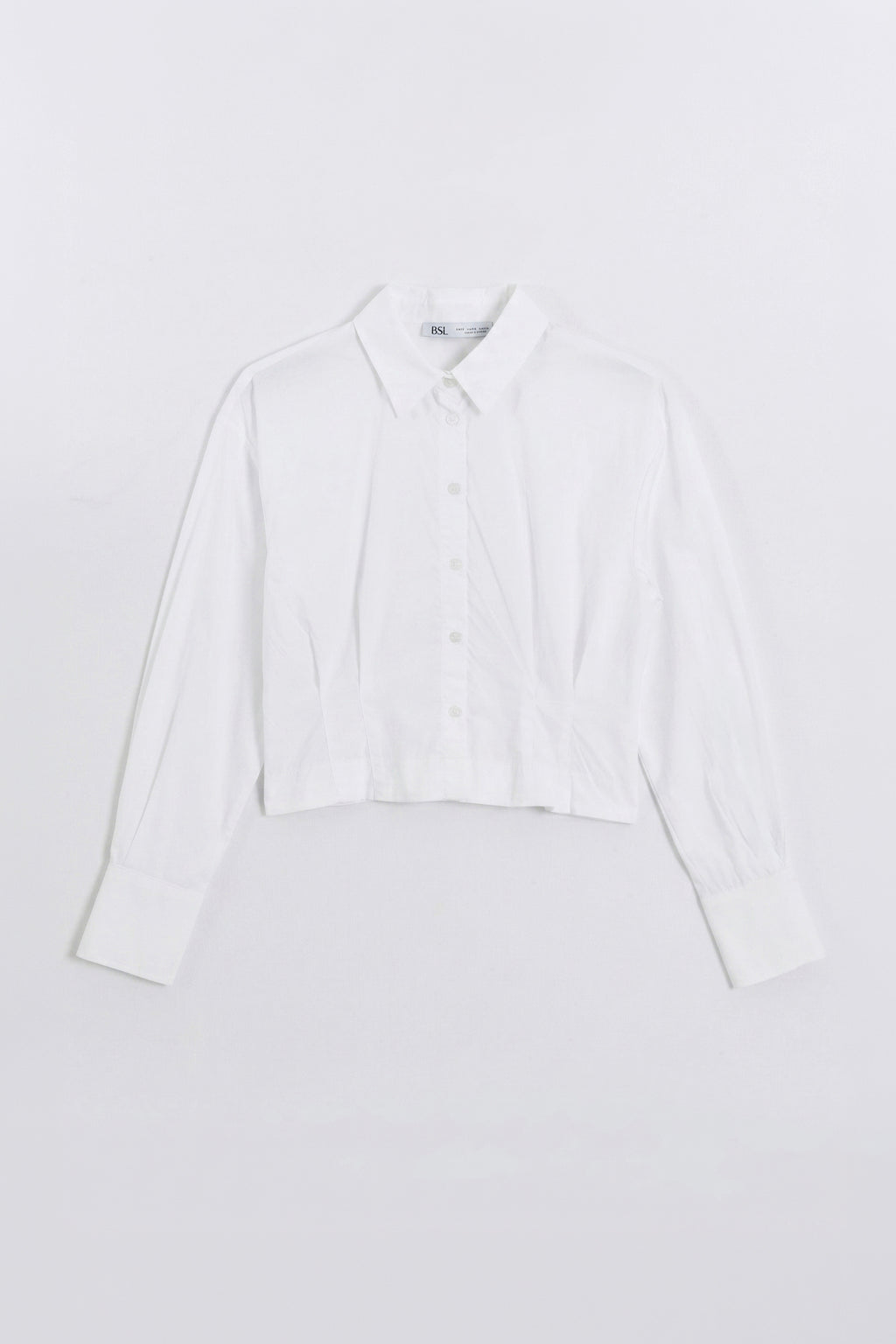 Pleated Short Poplin Shirt
