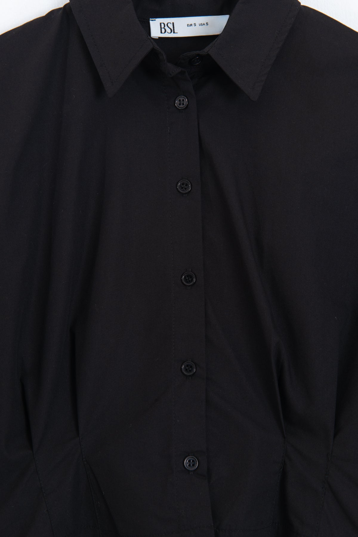Pleated Short Poplin Shirt