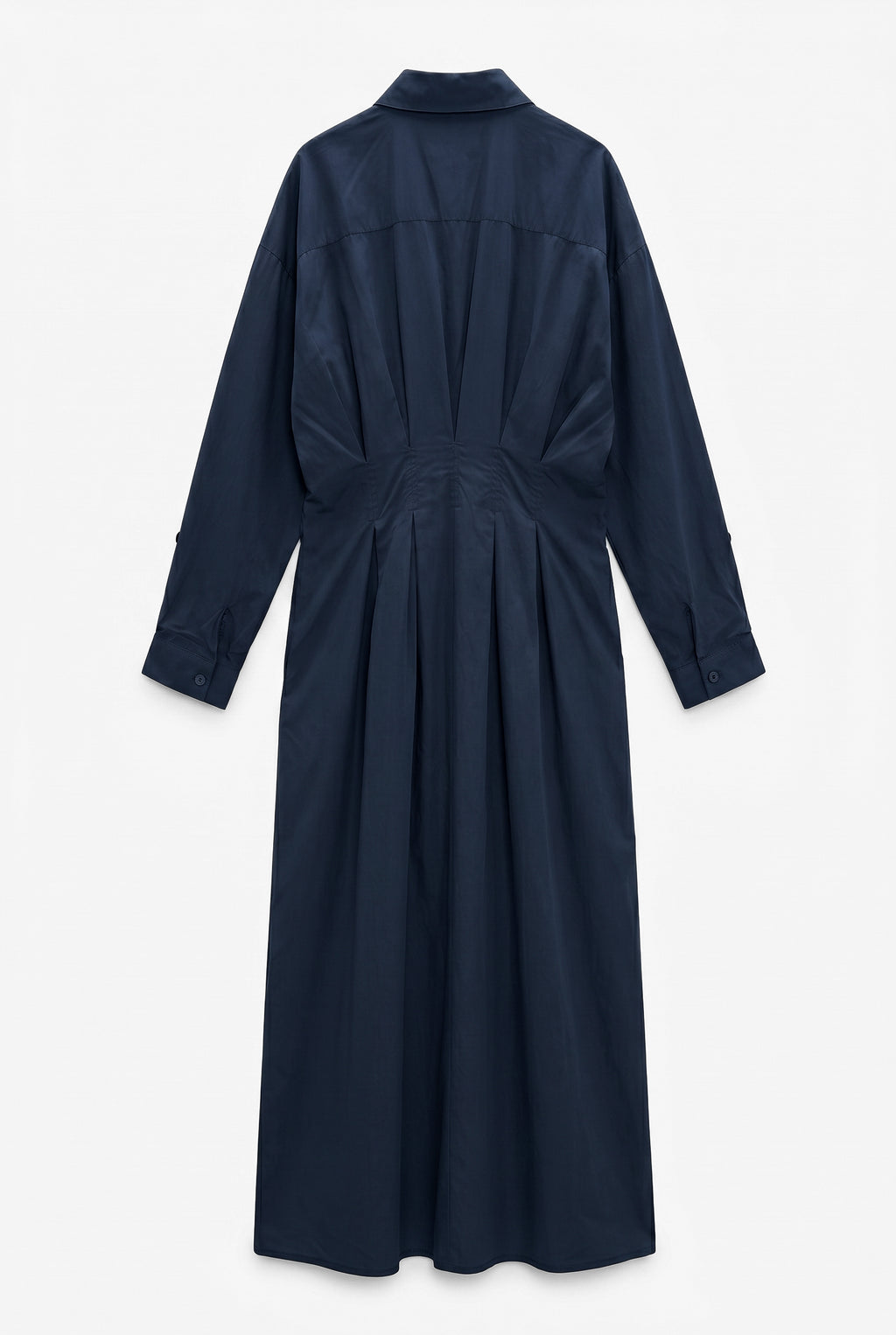 %100 Cotton Pileli Gömlek Elbise