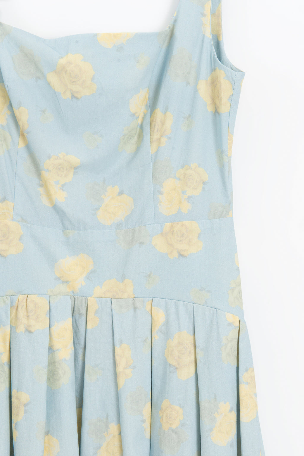 Square Neck Ruched Midi Dress