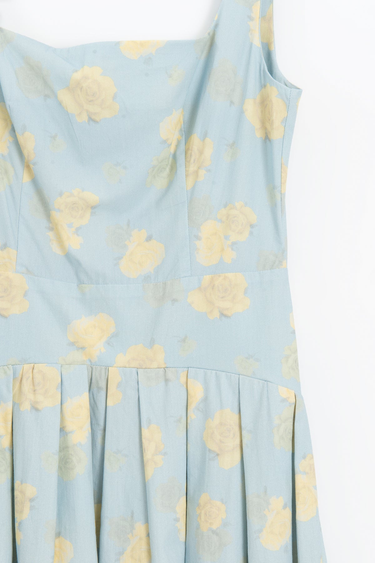 Square Neck Ruched Midi Dress