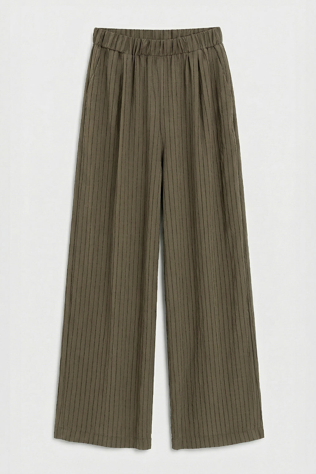 Çizgili Oversize Pantolon