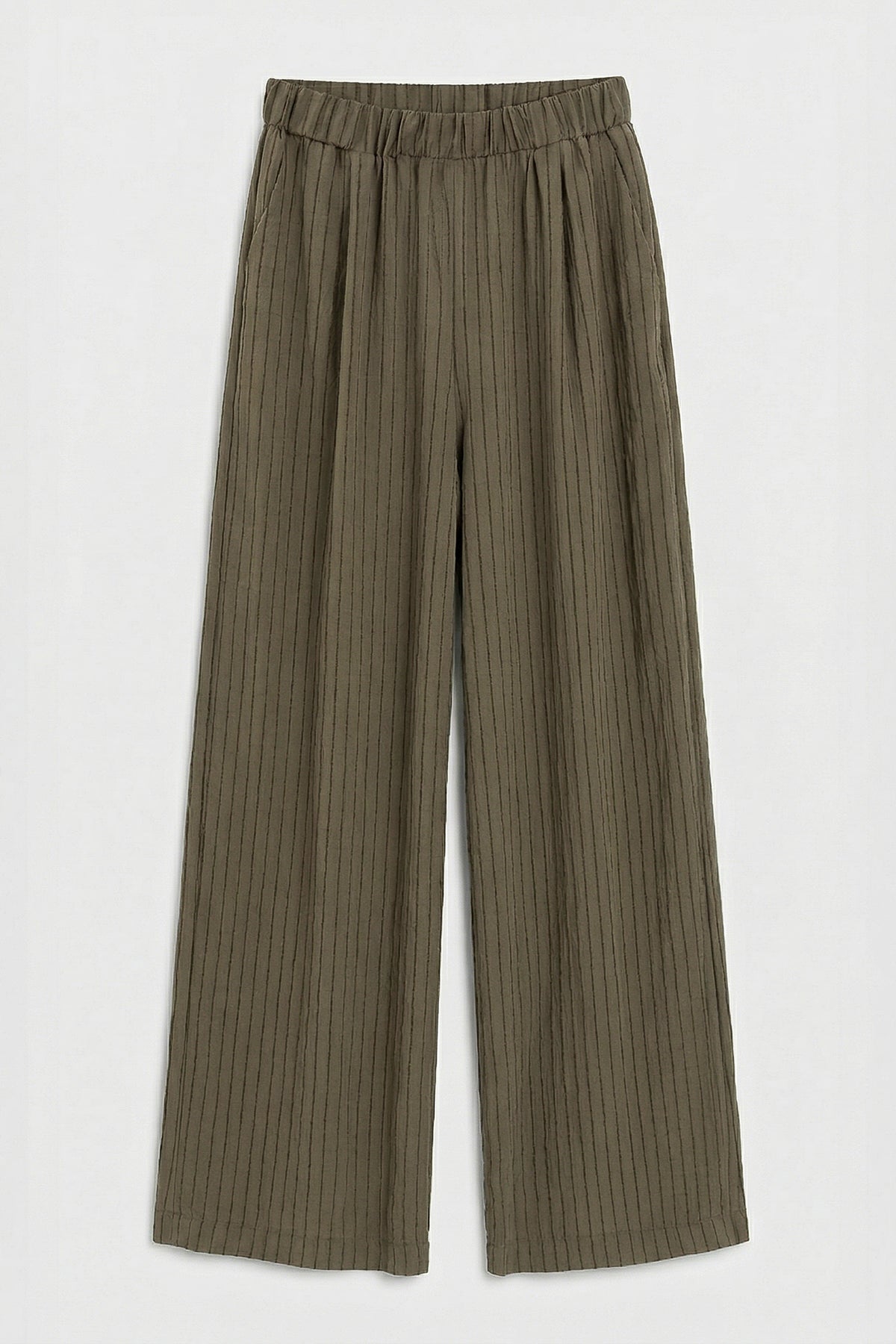 Çizgili Oversize Pantolon