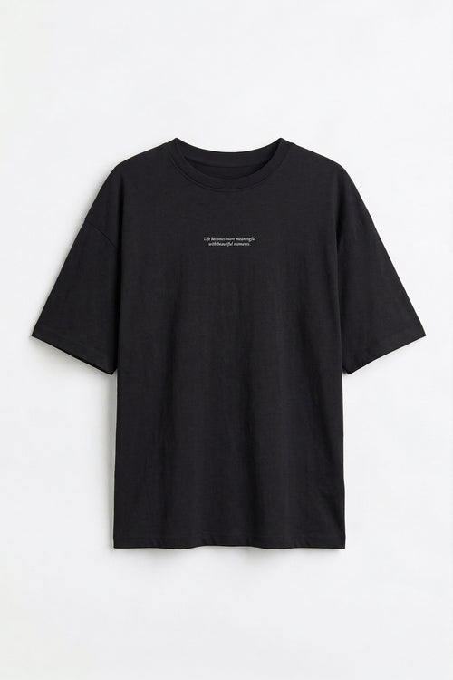 Basic Baskılı Oversize Tshirt