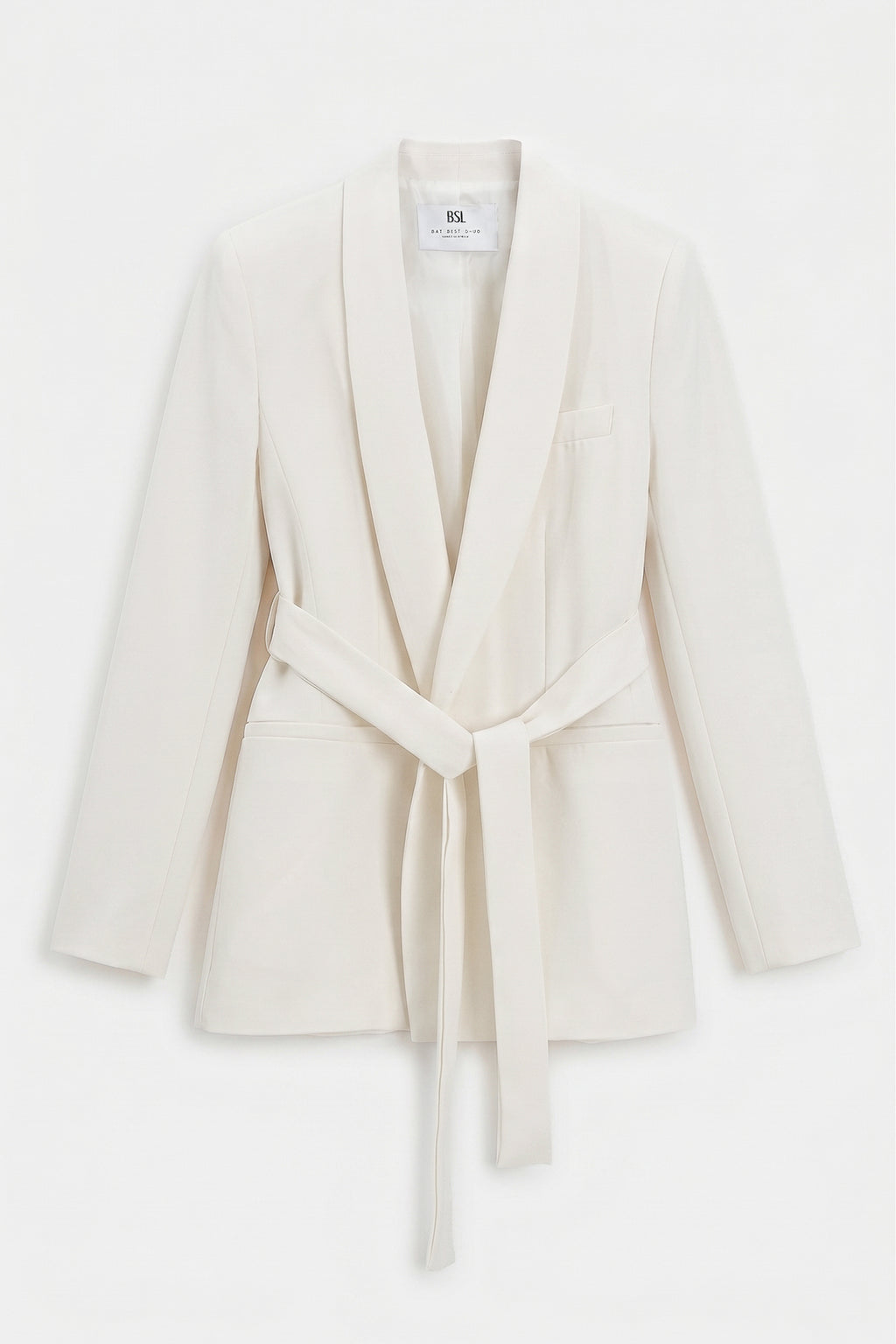 Şal Yakalı Bağlamalı Blazer Ceket