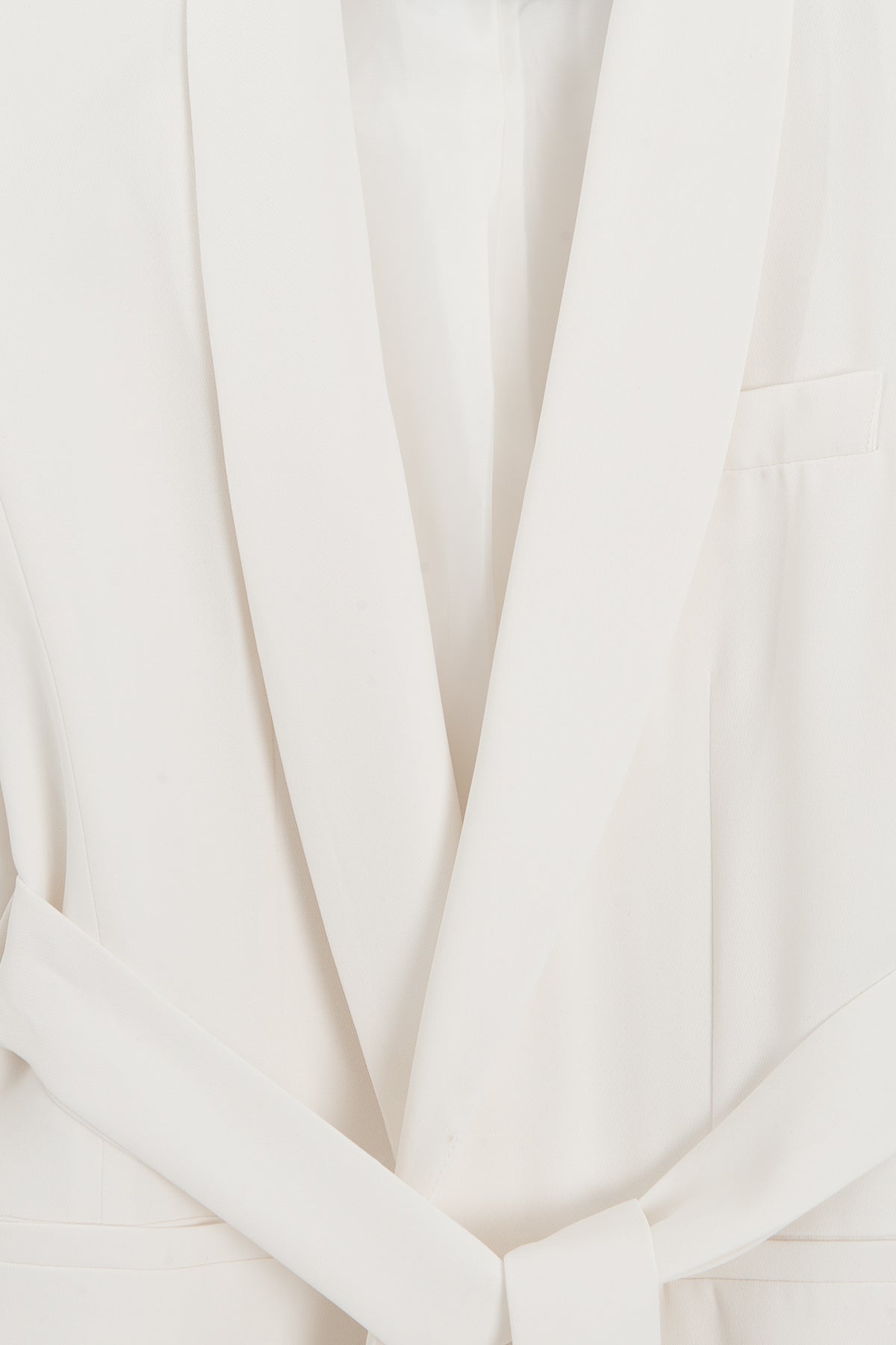 Şal Yakalı Bağlamalı Blazer Ceket