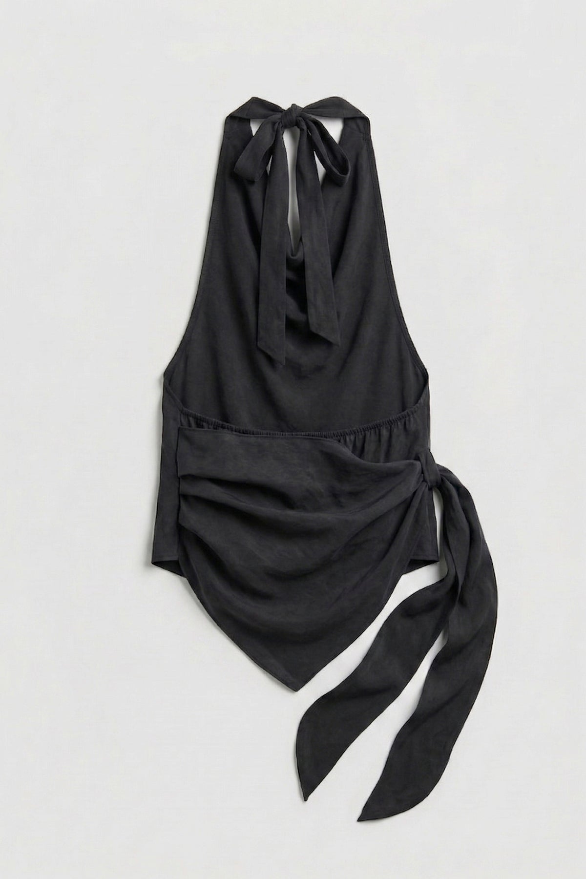 Degaje Yakalı Bağlamalı Modal Bluz