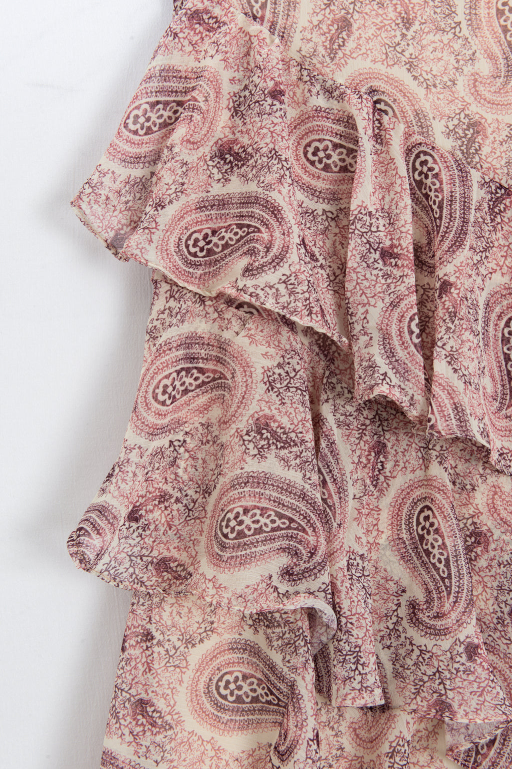 Tiered Ruffle Maxi Chiffon Skirt