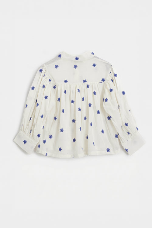 Floral Print Balloon Sleeve Shirt