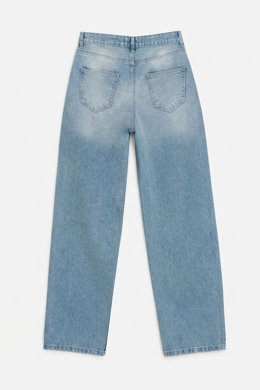 Düz Kesim Denim Pantolon