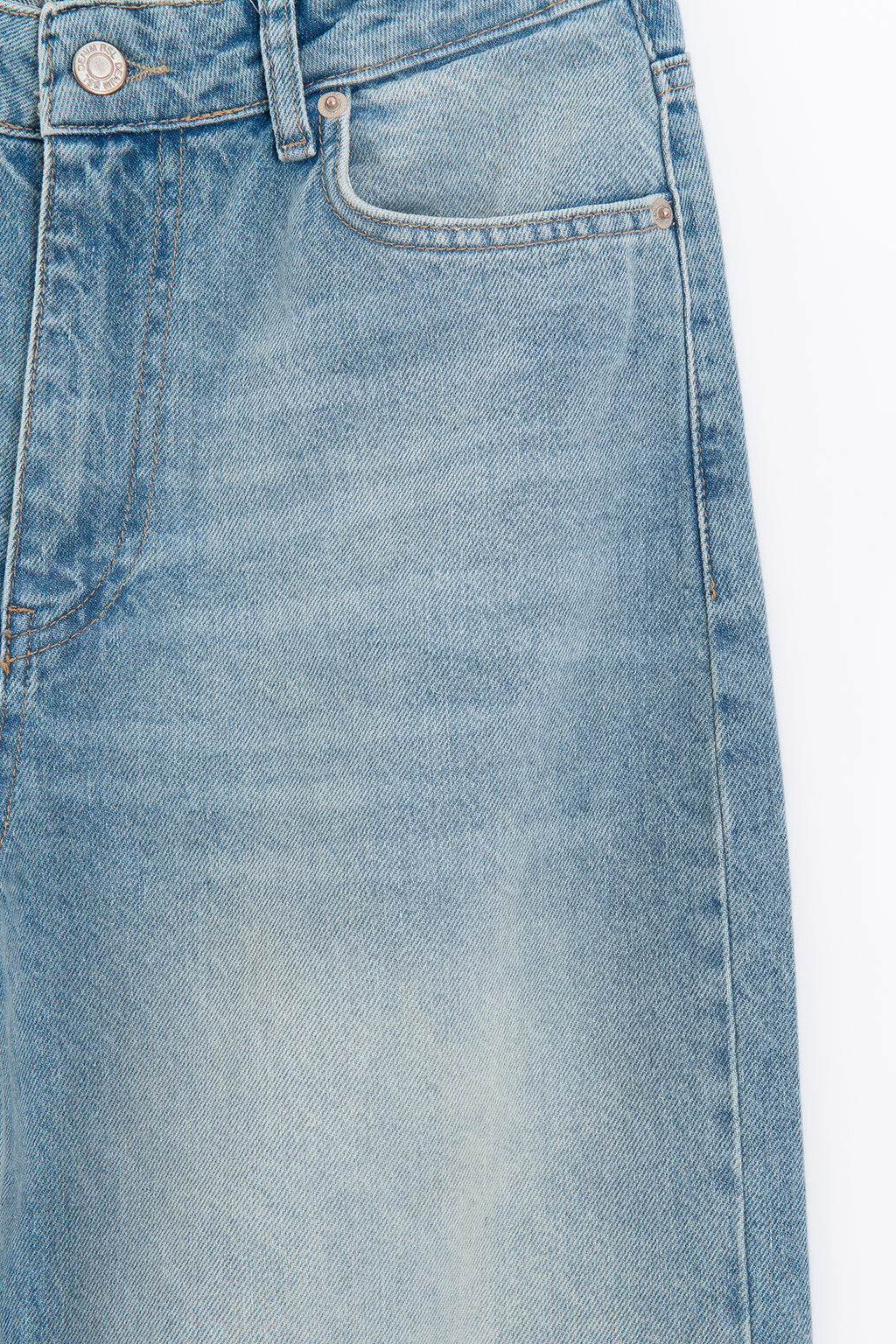 Düz Kesim Denim Pantolon