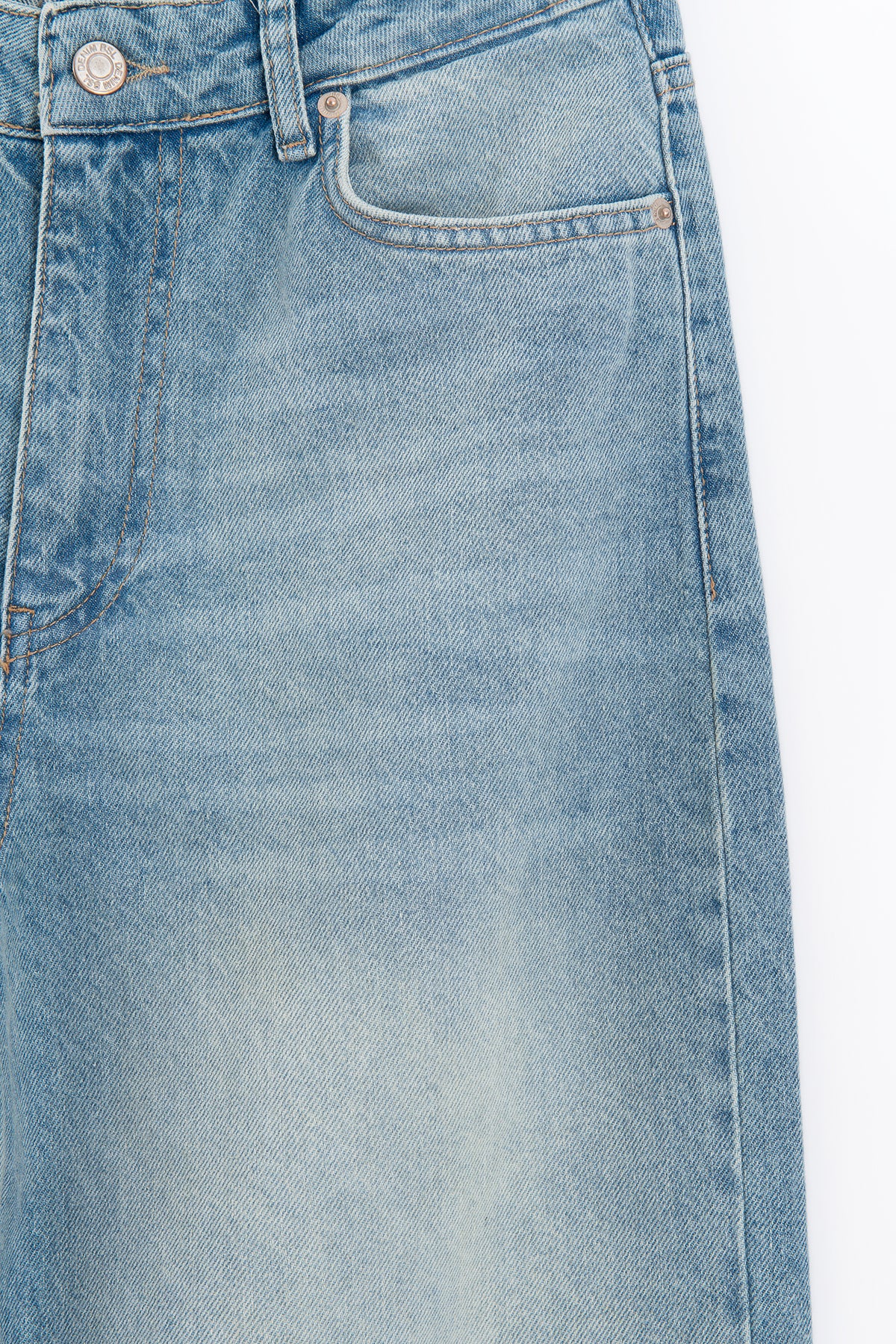 Düz Kesim Denim Pantolon